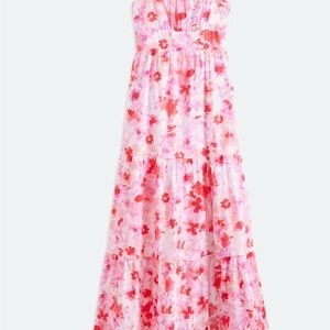 Floral Pink Maxi Dress